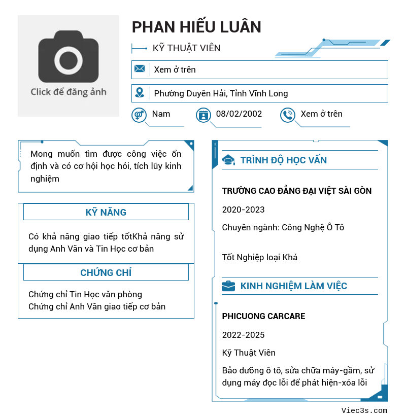 CV ứng viên