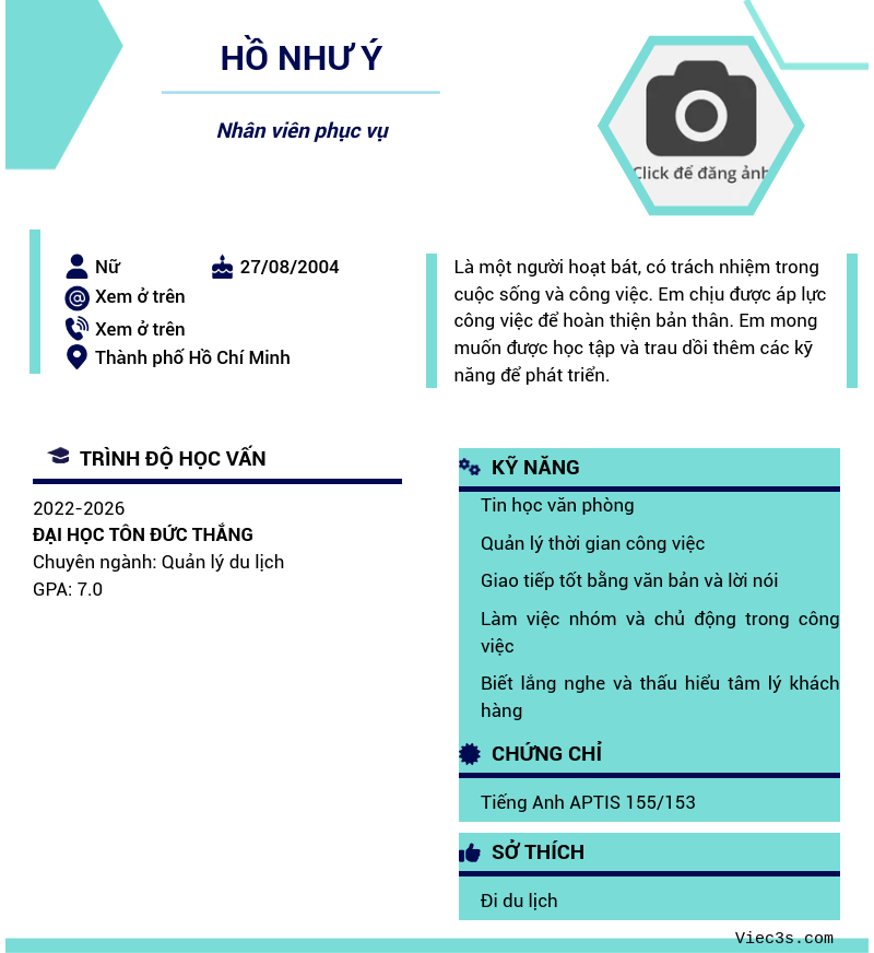 CV ứng viên