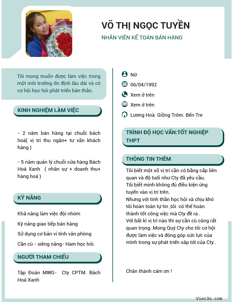 CV ứng viên