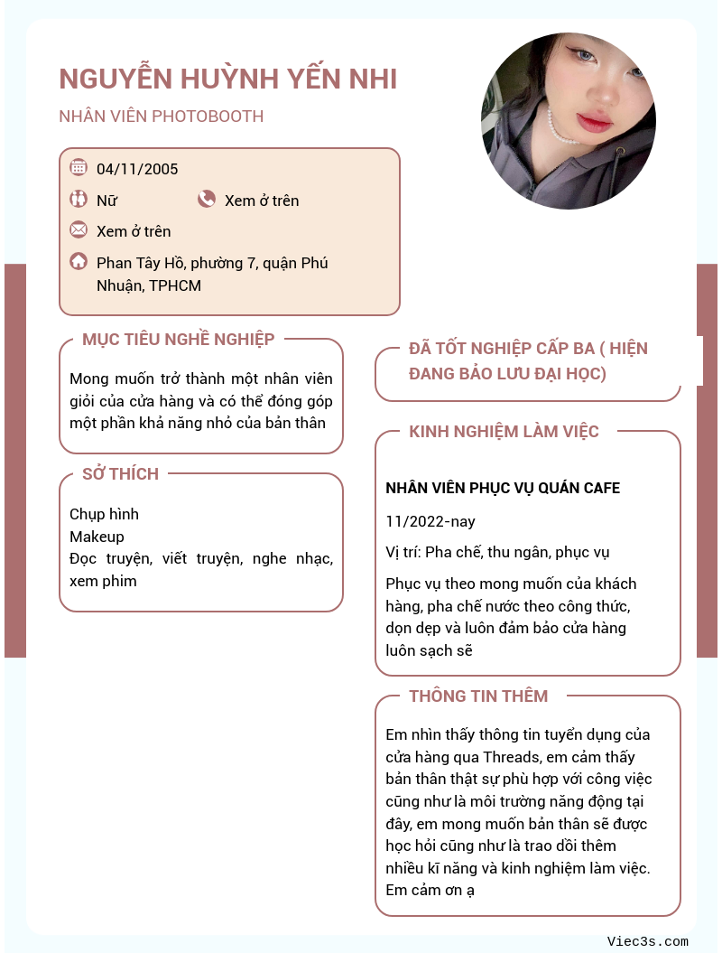 CV ứng viên