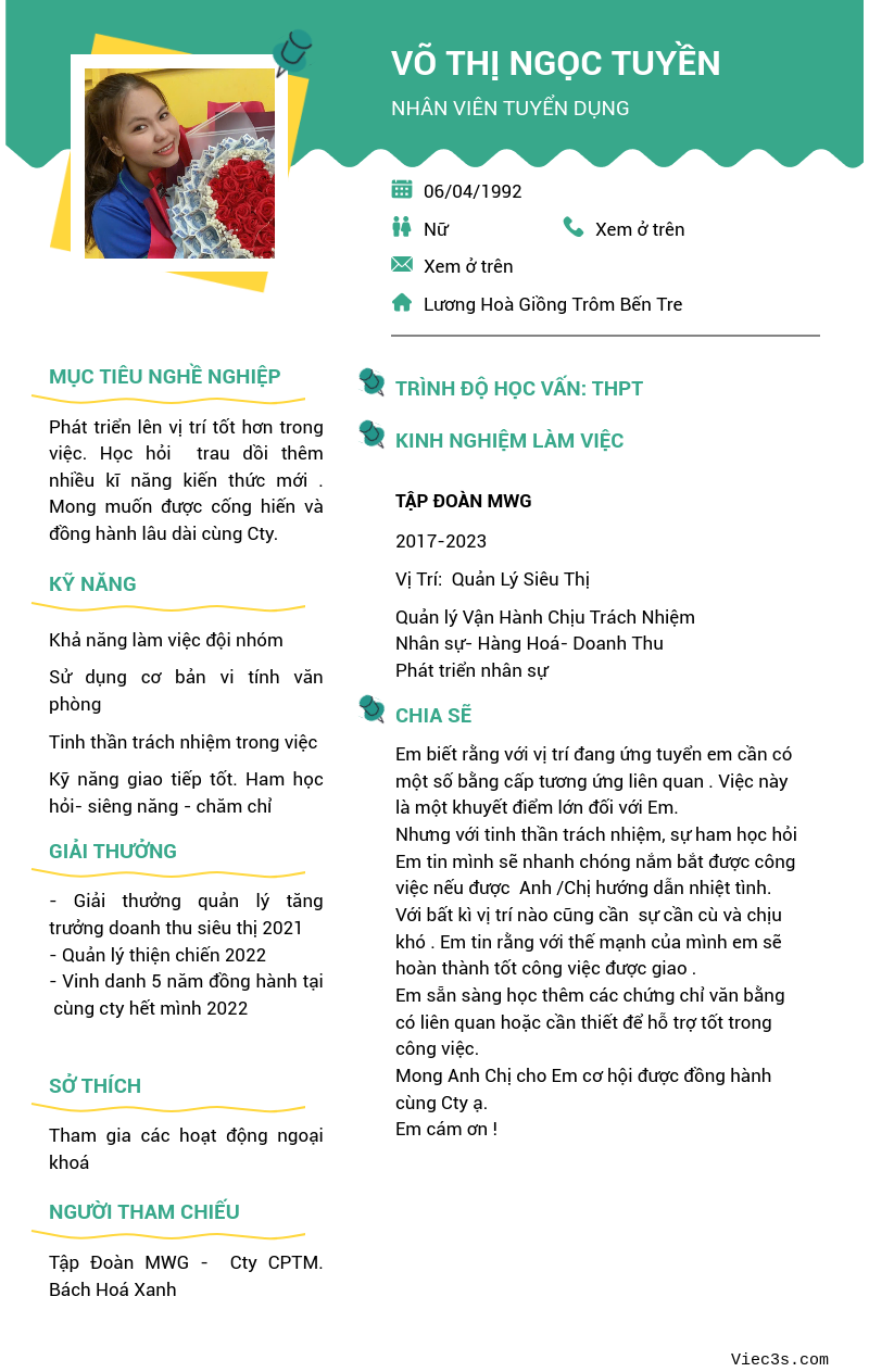 CV ứng viên