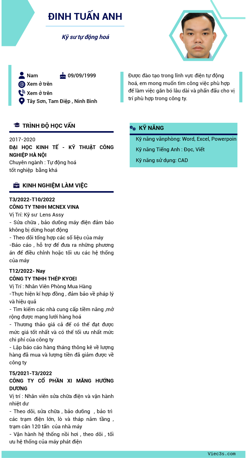 CV ứng viên