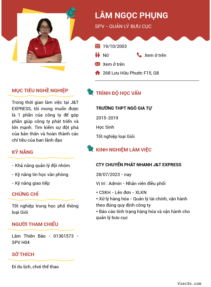 CV ứng viên
