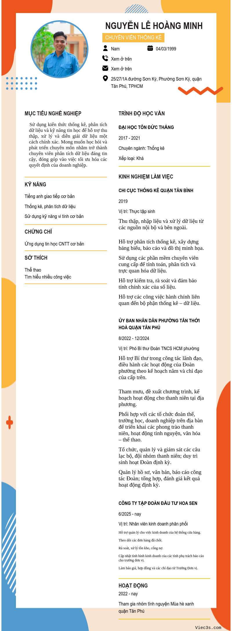 CV ứng viên