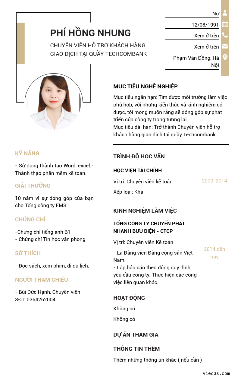 CV ứng viên
