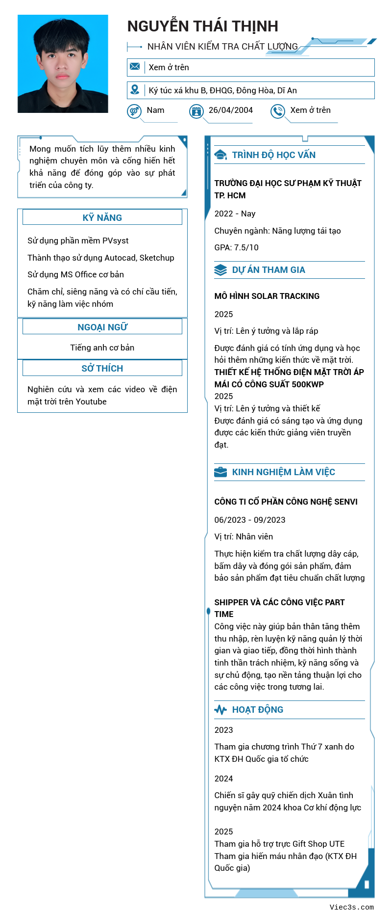 CV ứng viên