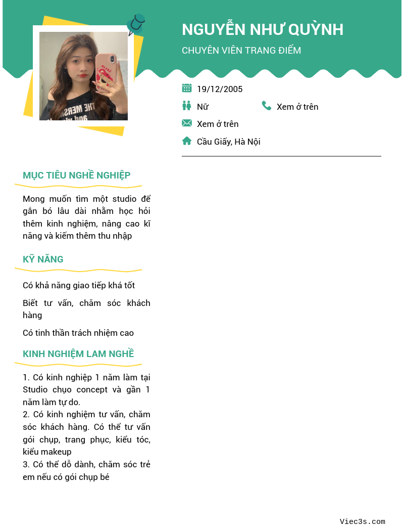 CV ứng viên