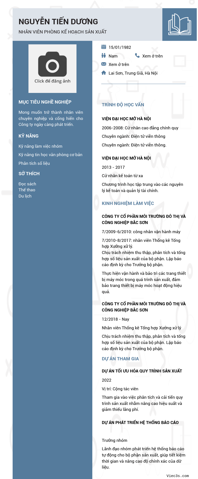 CV ứng viên