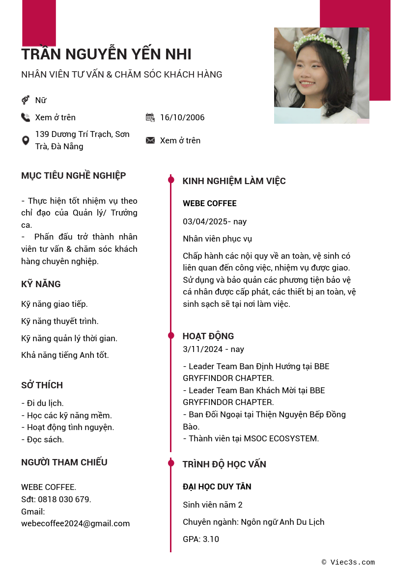 CV ứng viên