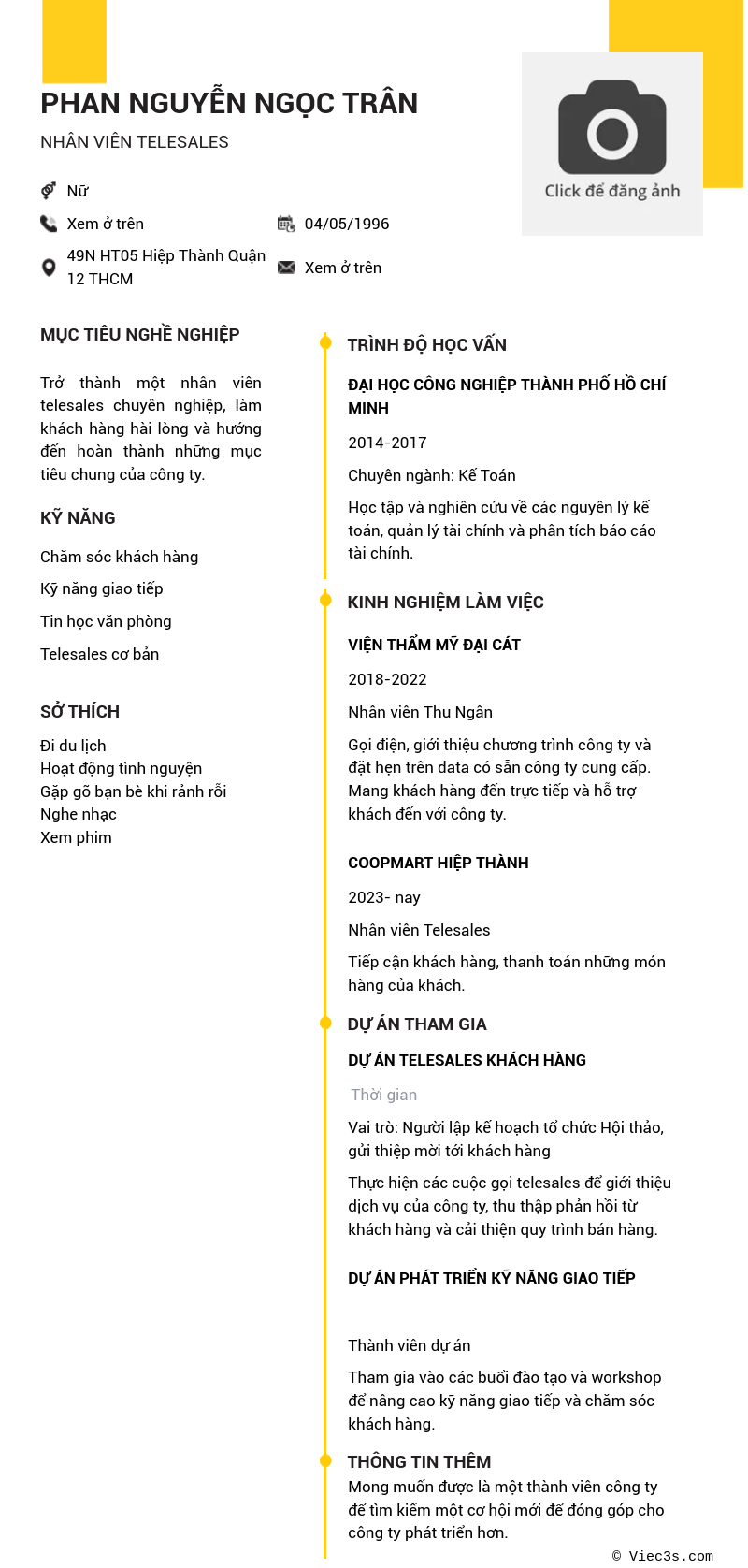 CV ứng viên