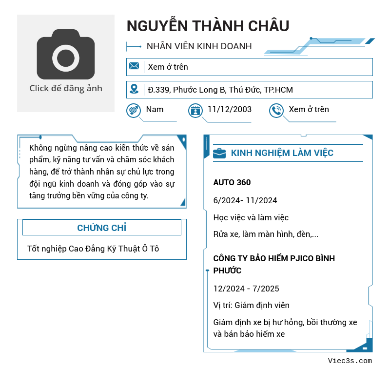 CV ứng viên