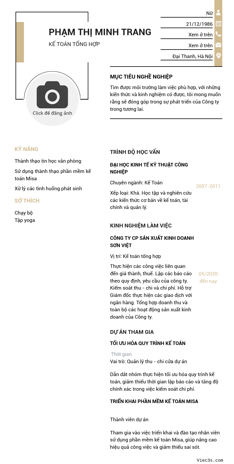 CV ứng viên