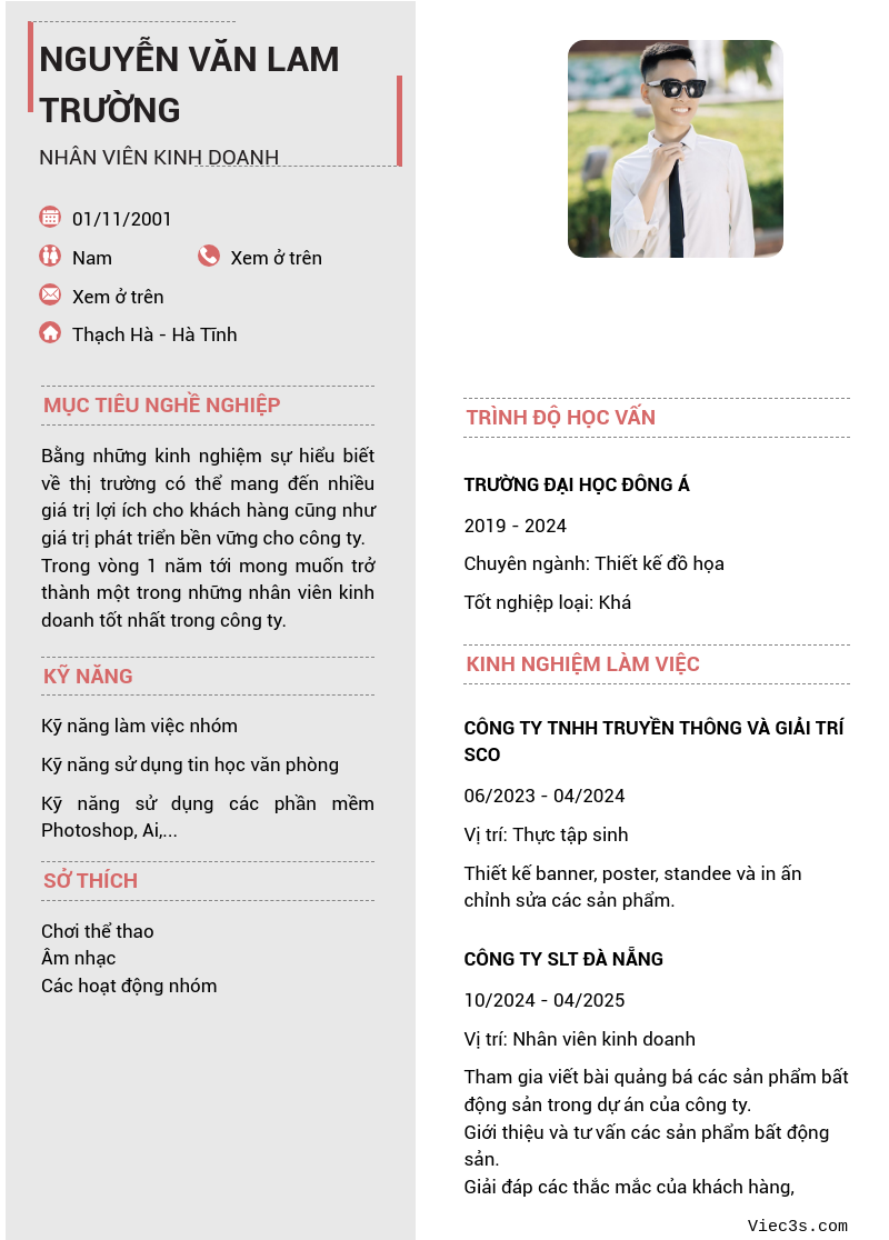 CV ứng viên