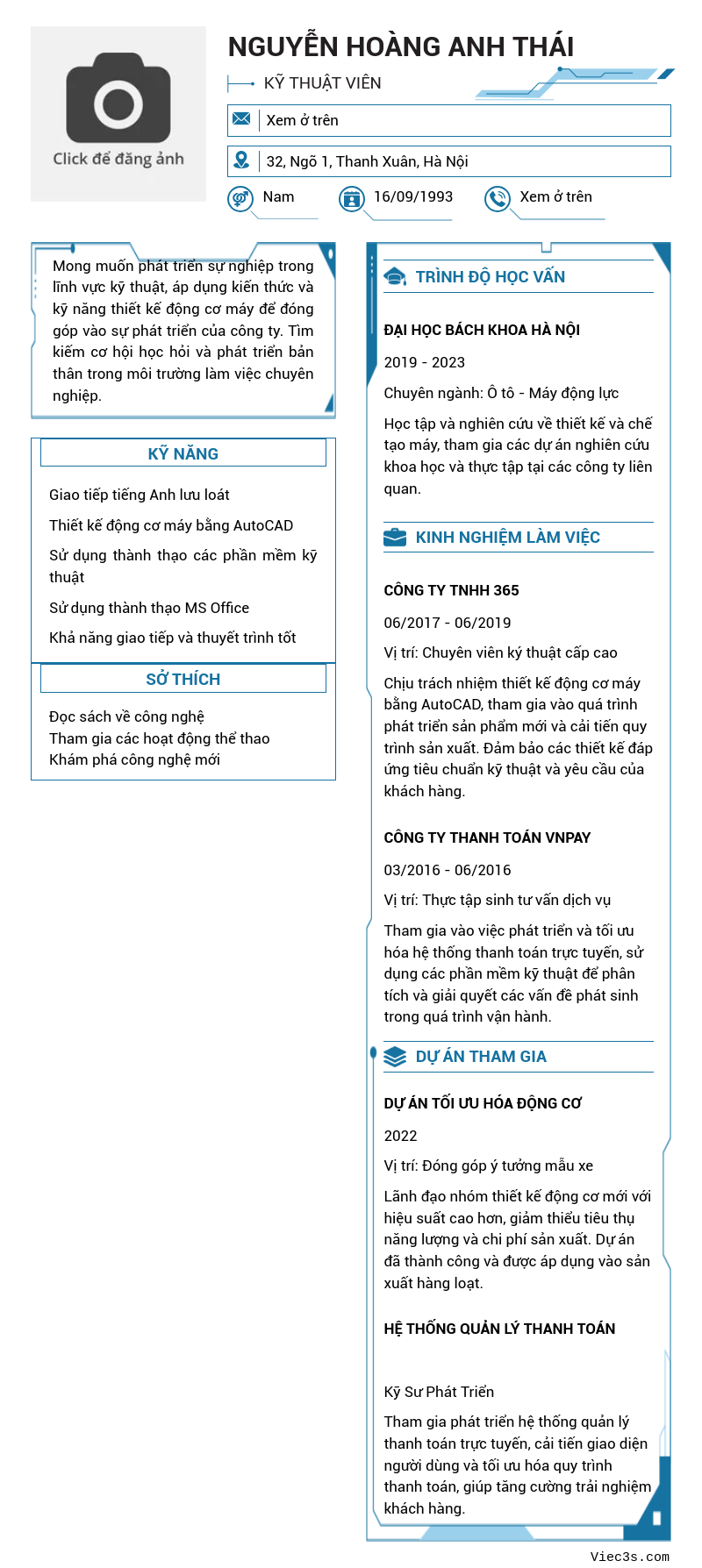 CV ứng viên