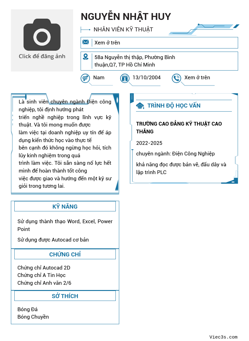 CV ứng viên