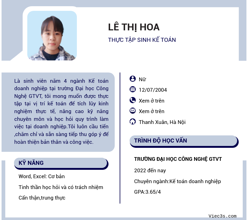 CV ứng viên