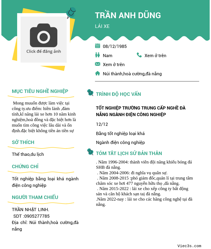 CV ứng viên