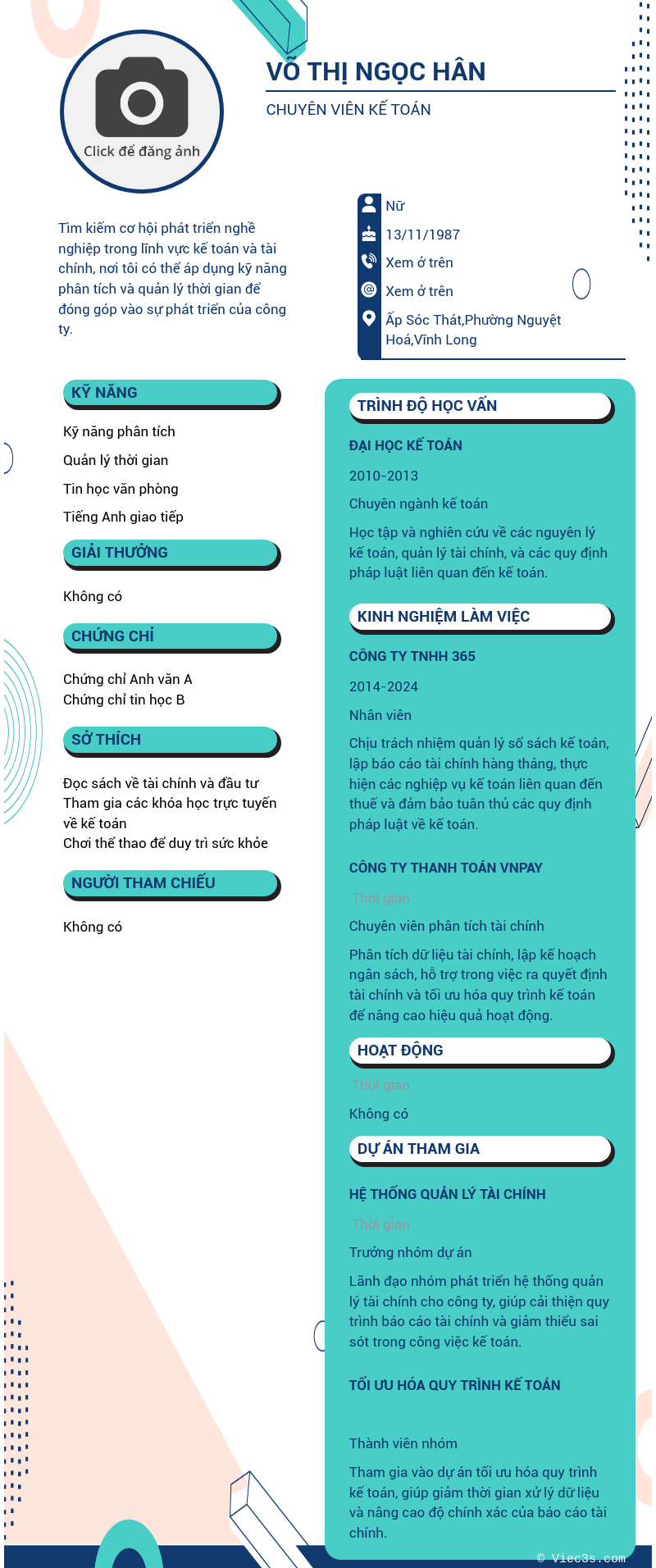 CV ứng viên