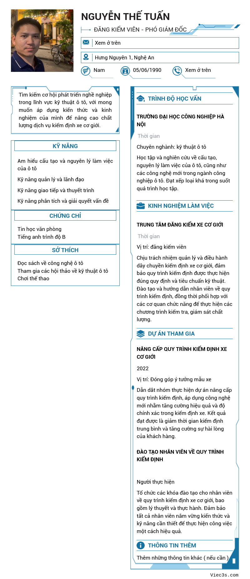CV ứng viên