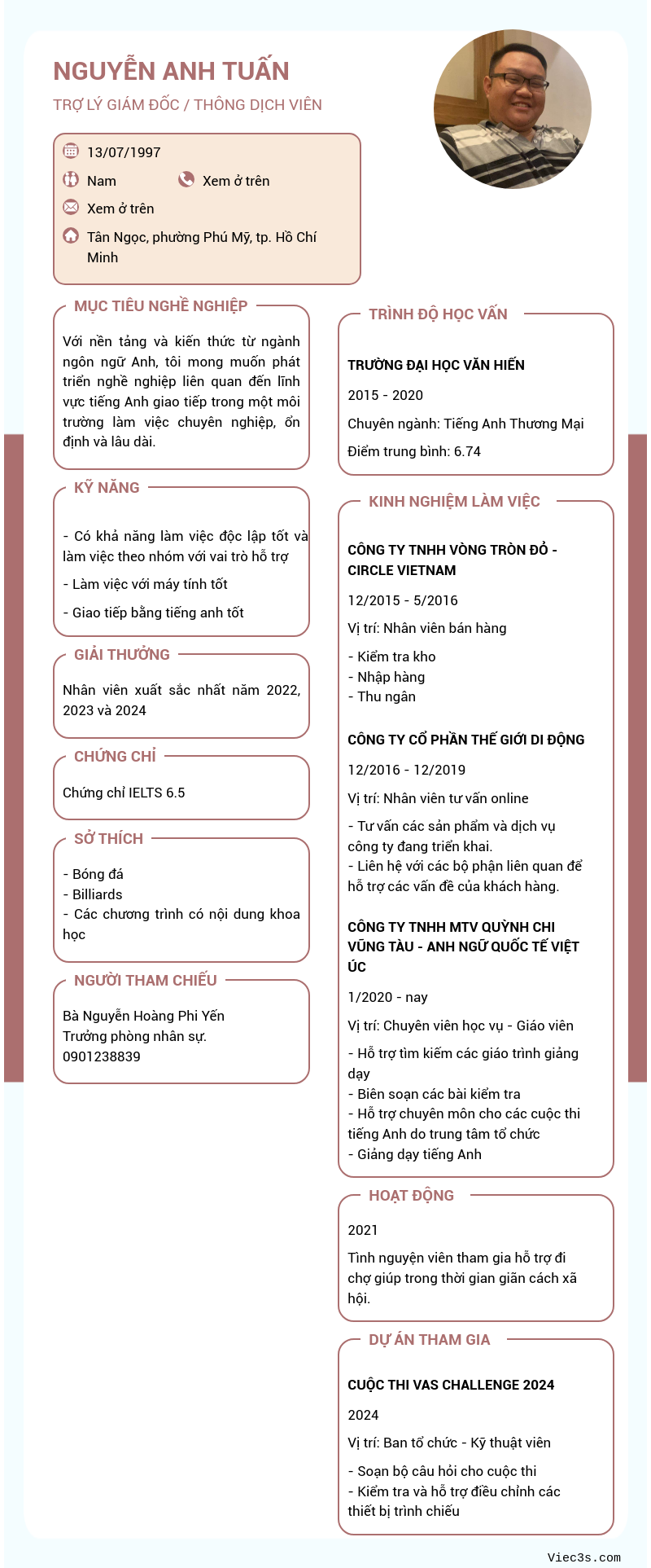 CV ứng viên