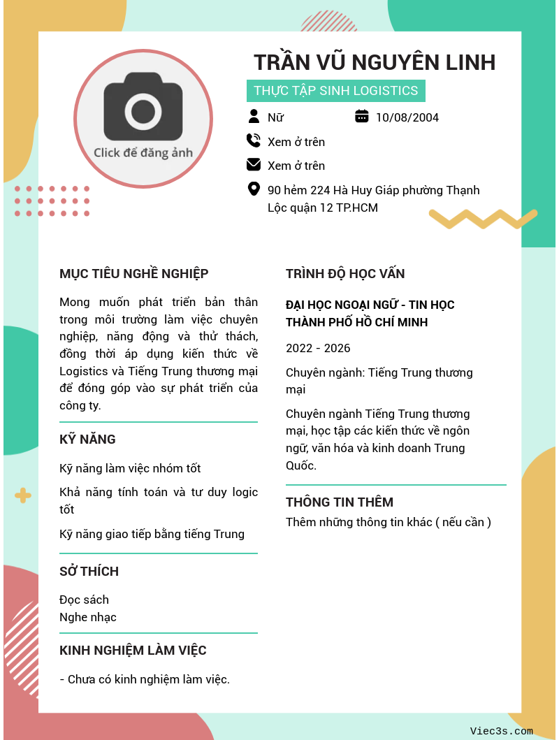 CV ứng viên