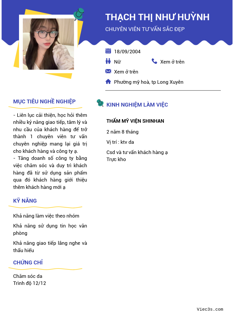 CV ứng viên