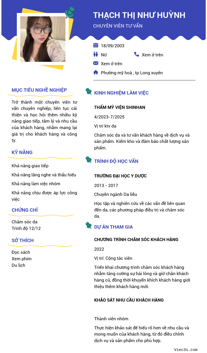 CV ứng viên