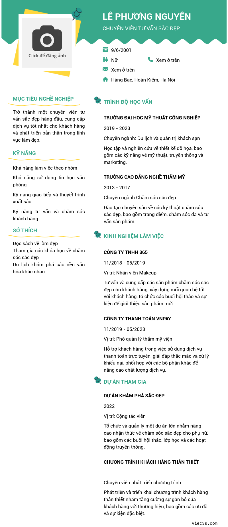 CV ứng viên