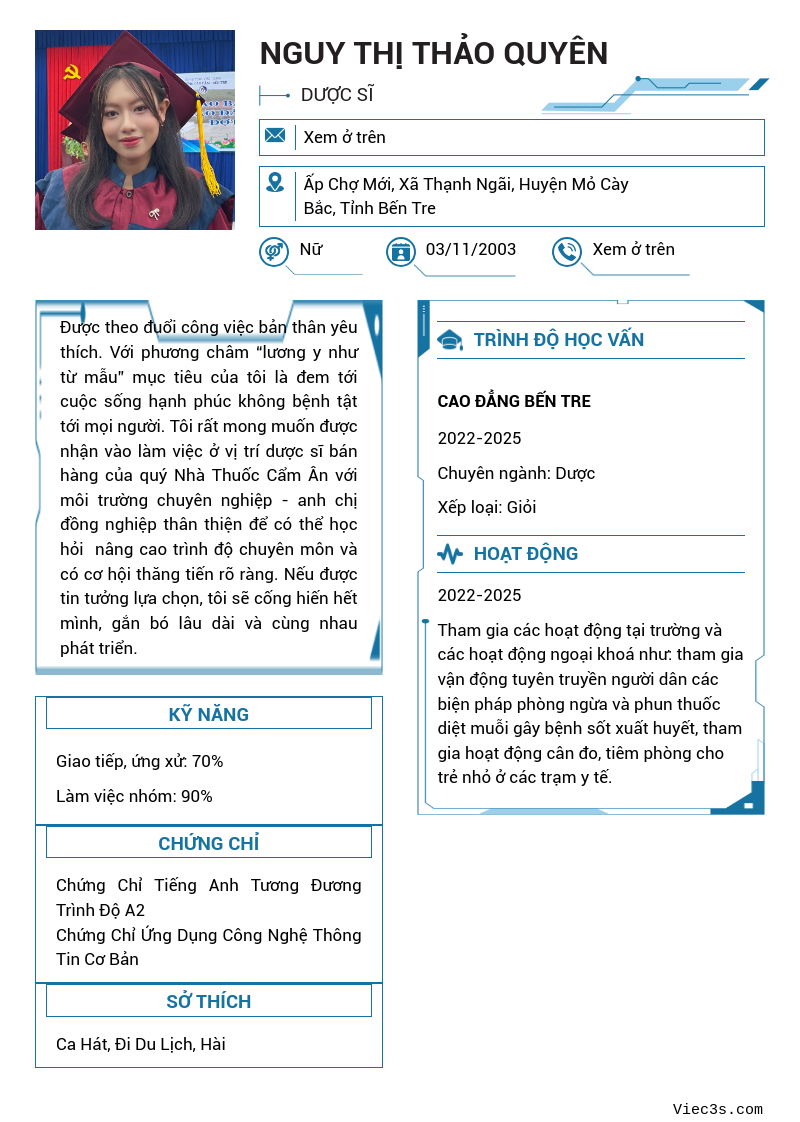 CV ứng viên