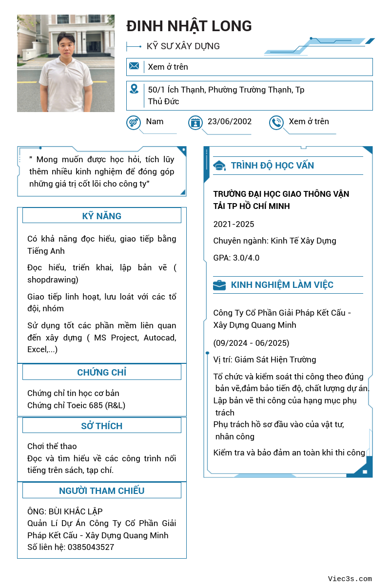 CV ứng viên