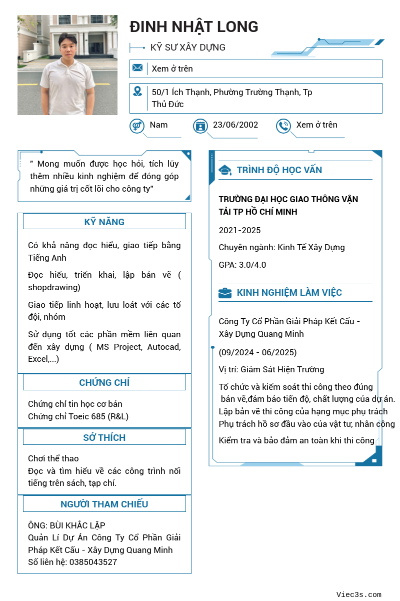 CV ứng viên