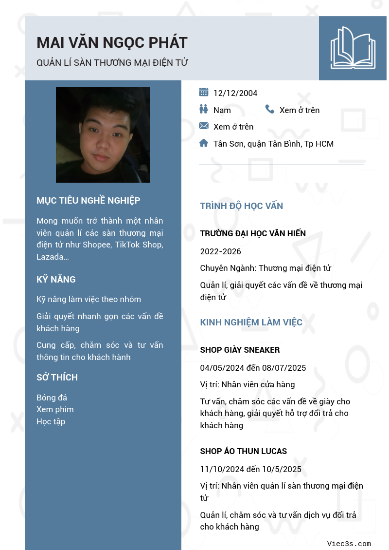 CV ứng viên