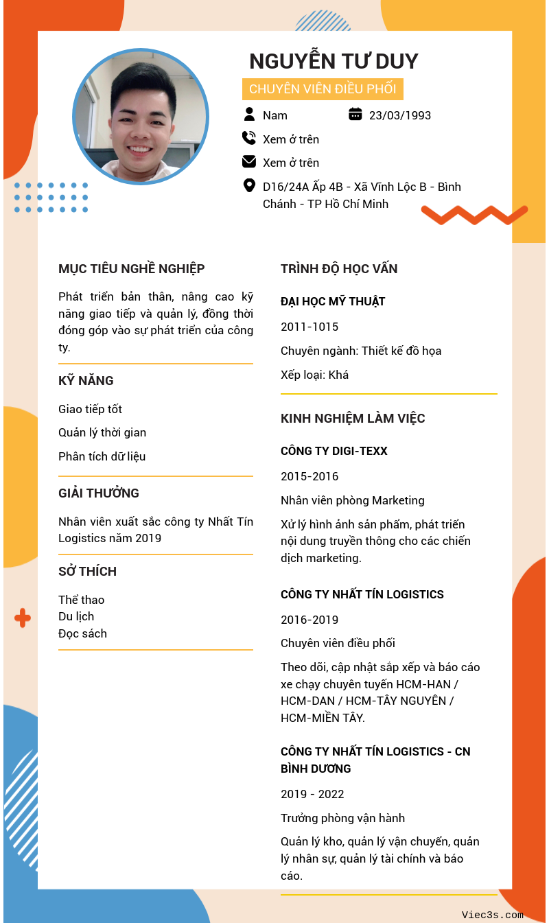 CV ứng viên