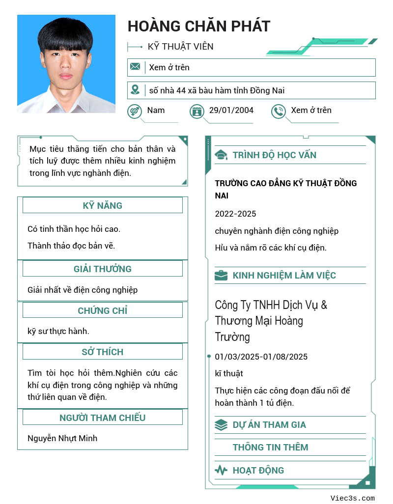 CV ứng viên