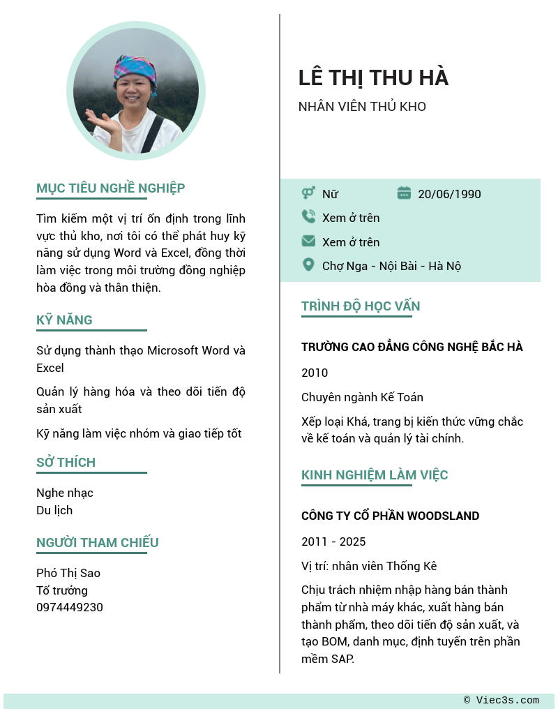 CV ứng viên