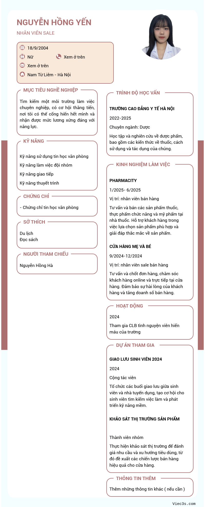 CV ứng viên