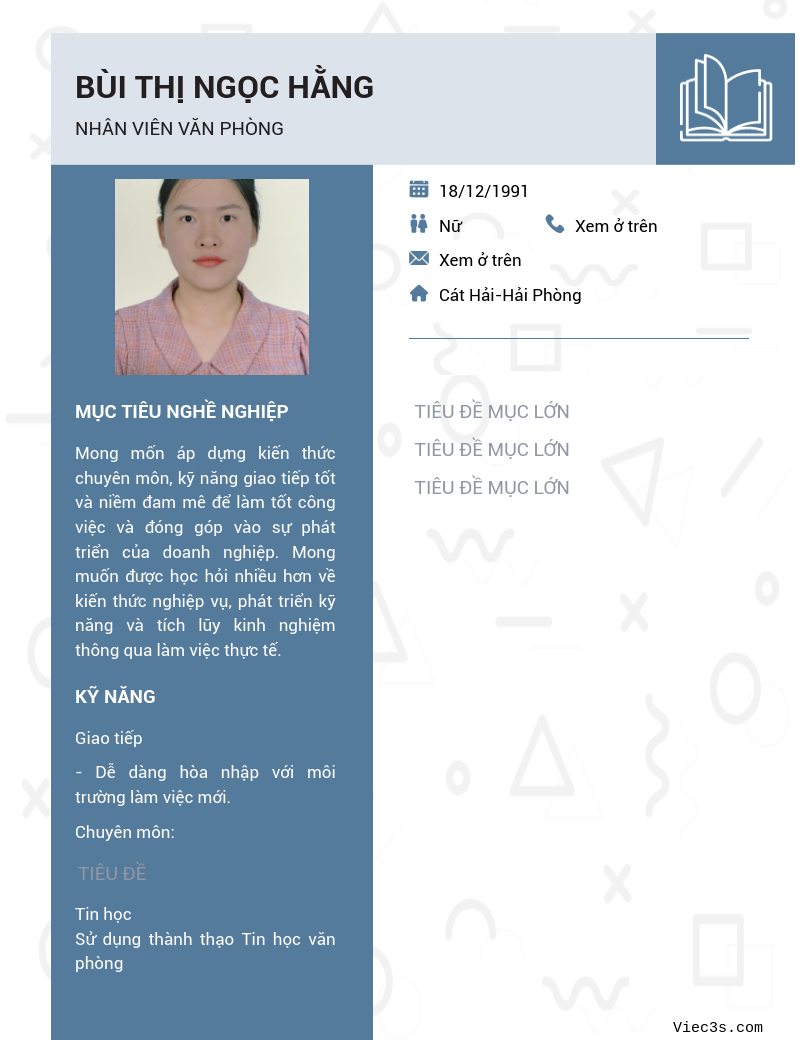 CV ứng viên