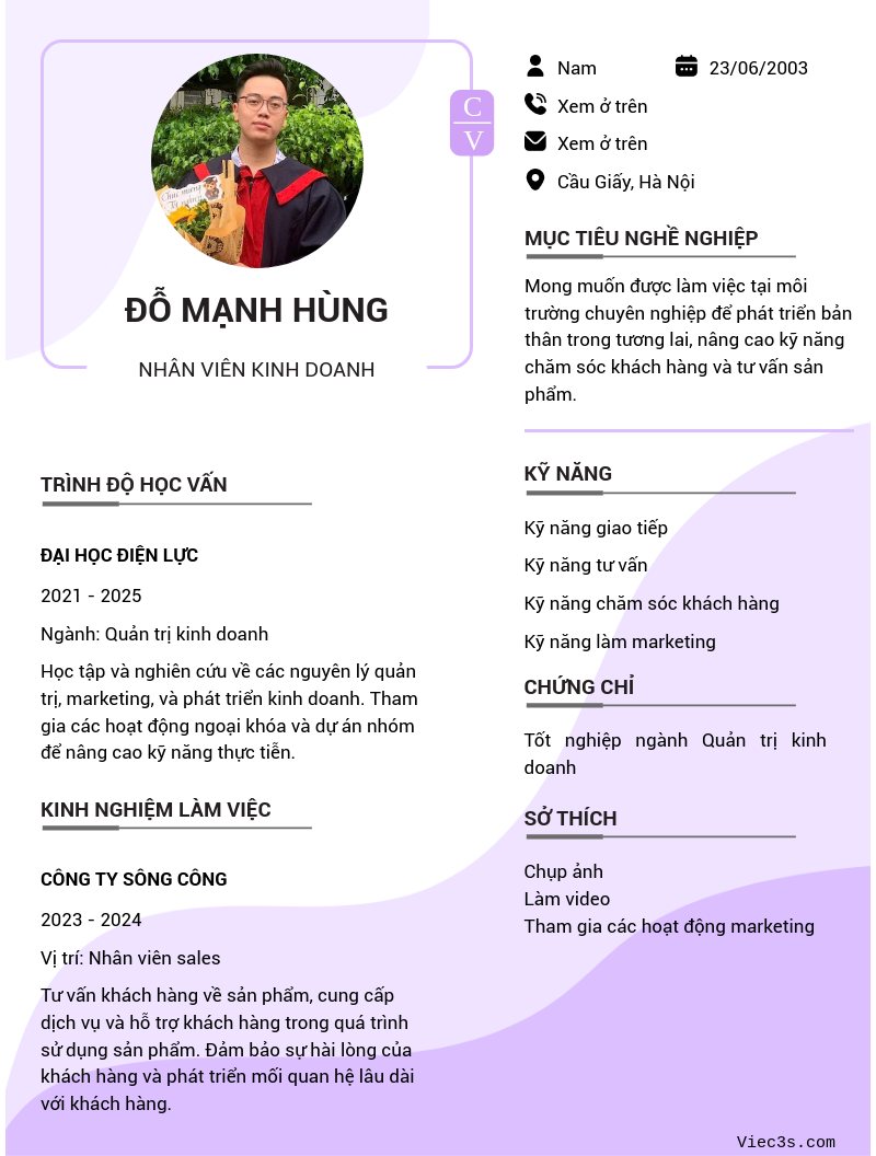 CV ứng viên