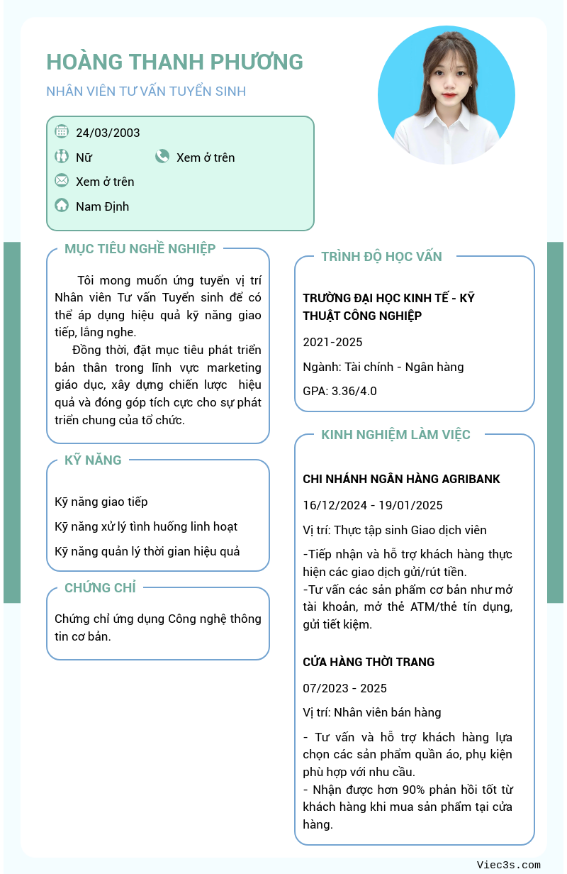 CV ứng viên