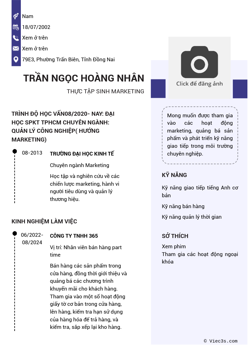 CV ứng viên