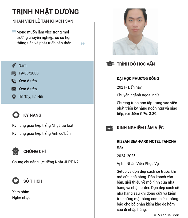 CV ứng viên