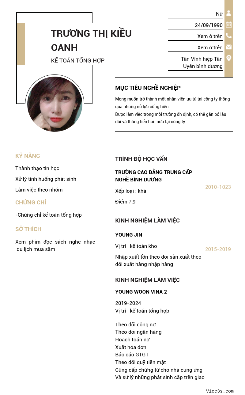 CV ứng viên