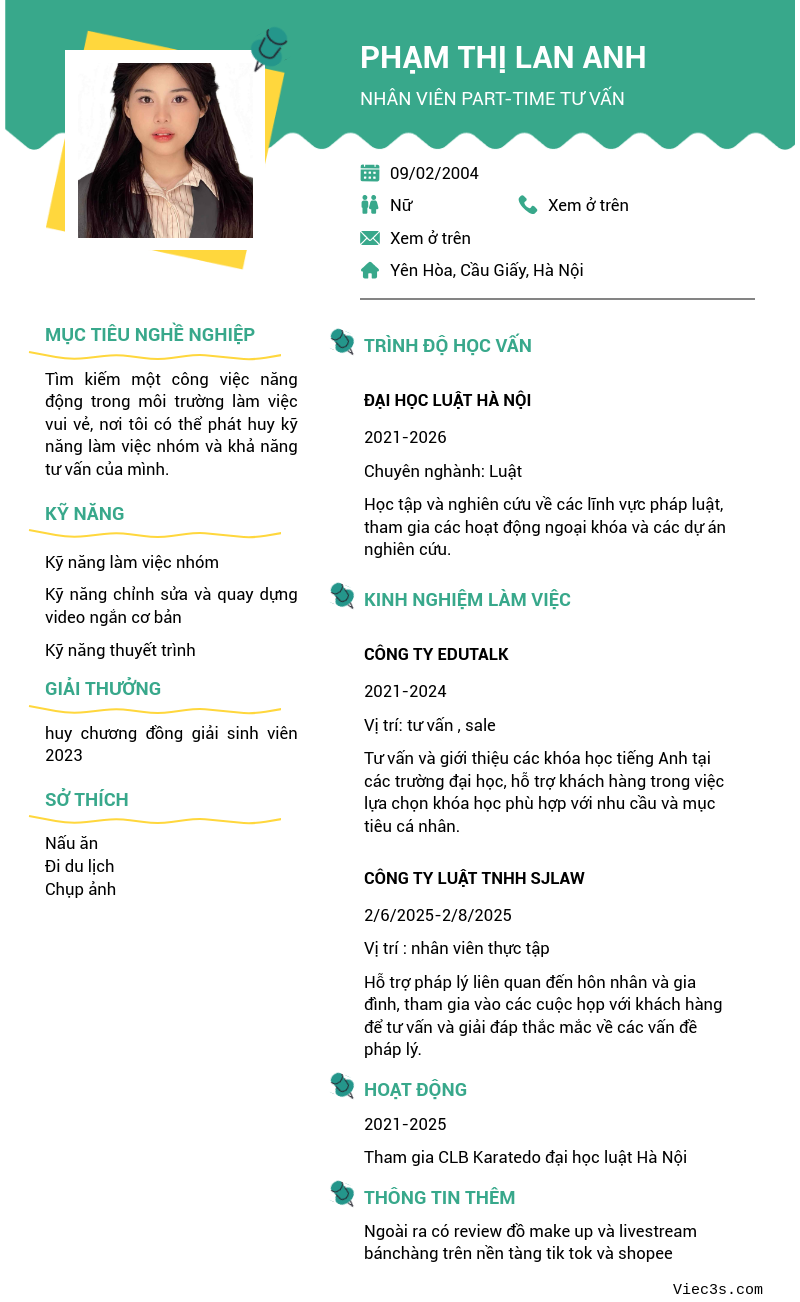 CV ứng viên