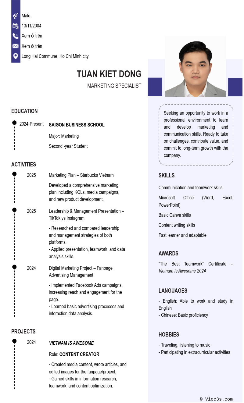 CV ứng viên