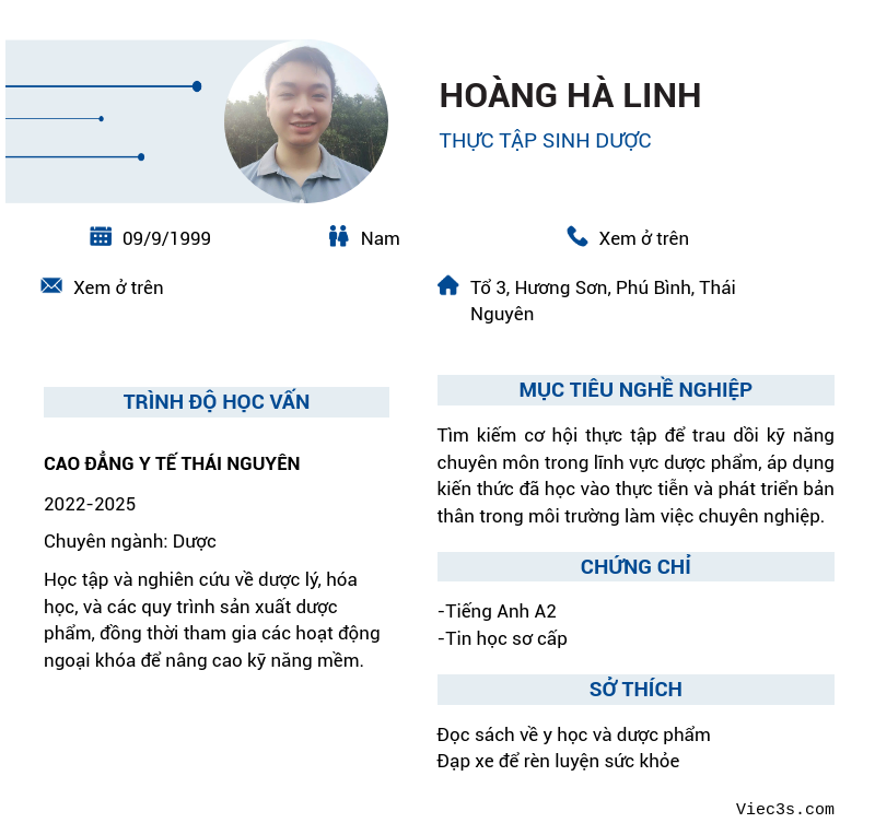 CV ứng viên