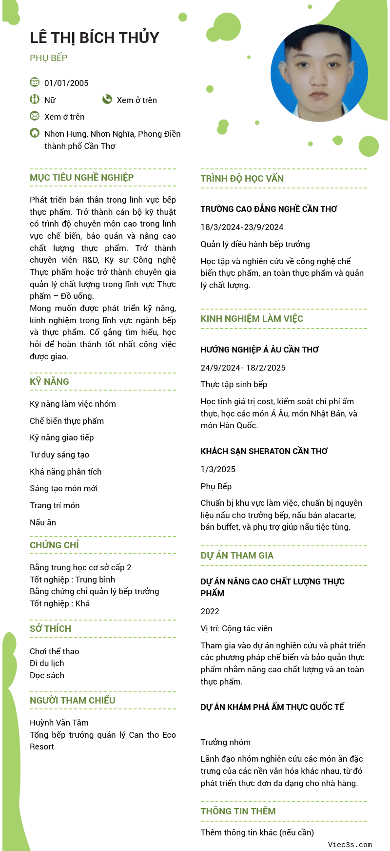 CV ứng viên