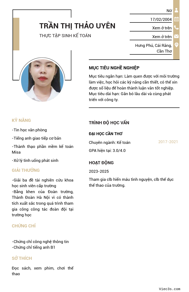 CV ứng viên