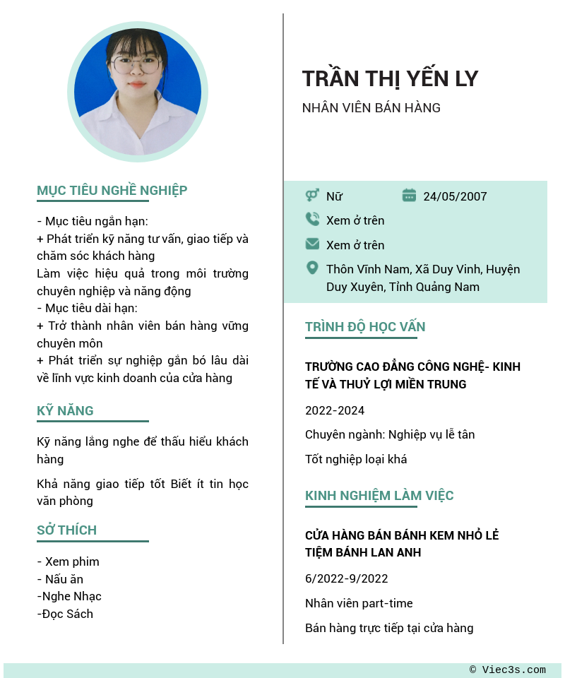 CV ứng viên