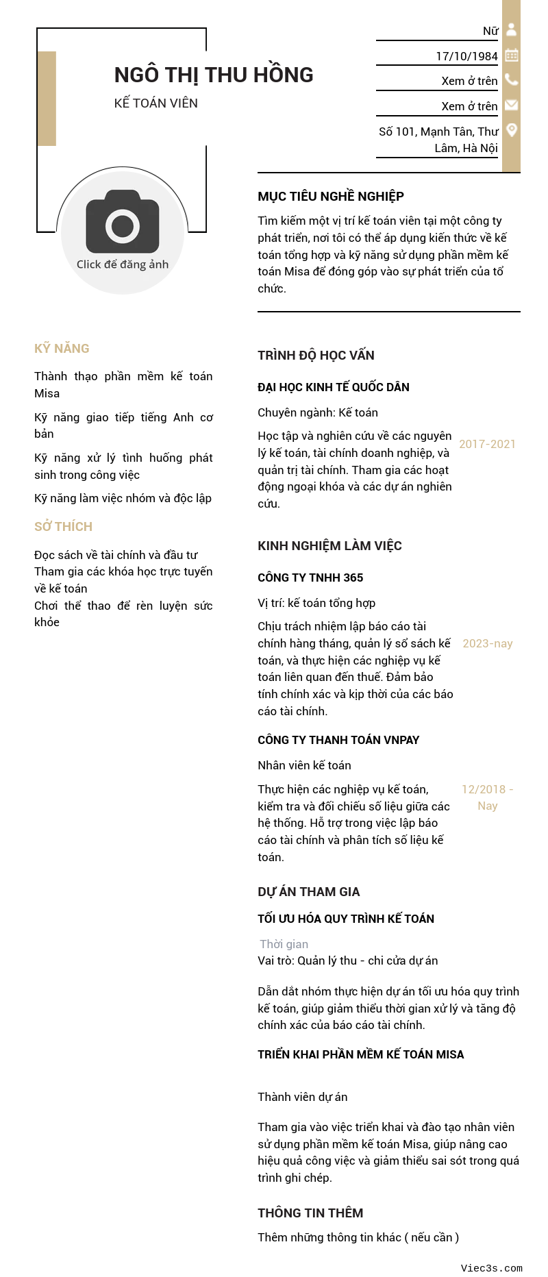 CV ứng viên