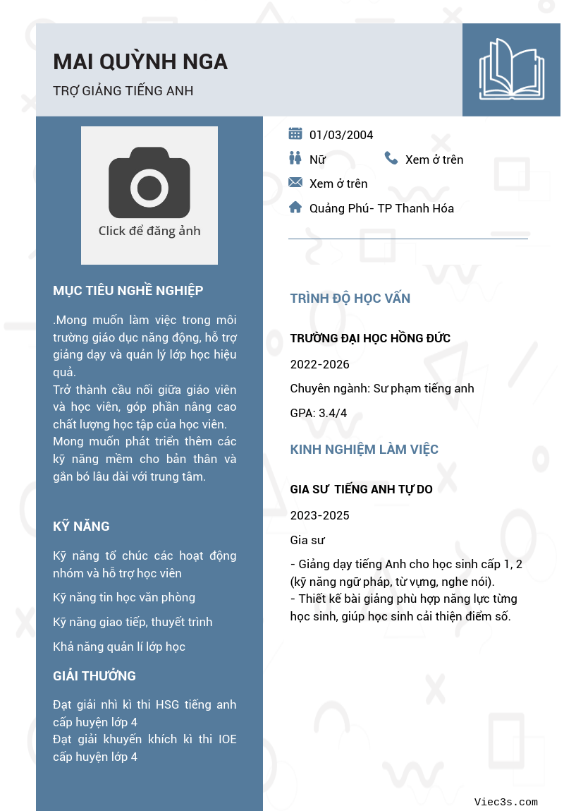 CV ứng viên
